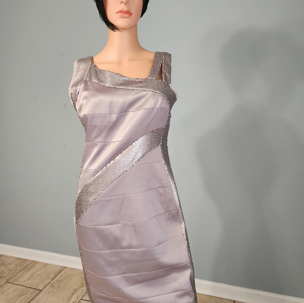 Elegant Ligth purple Dress. SANGRIA  L39. B16. W15